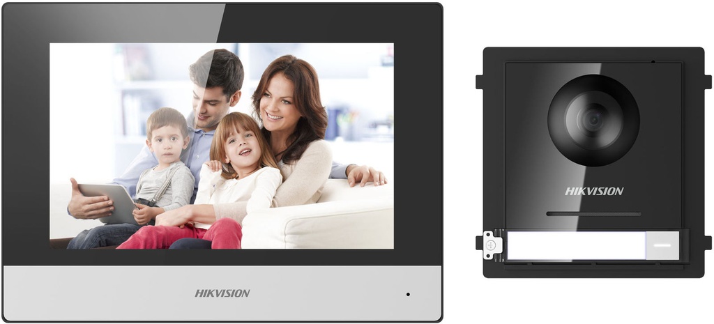 Kit interphone vidéo couleur IP Hikvision DS-KIS602